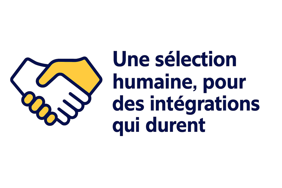 Une poignée de main et un texte qui prouve la nécessité d'un accompagnement personnalisé